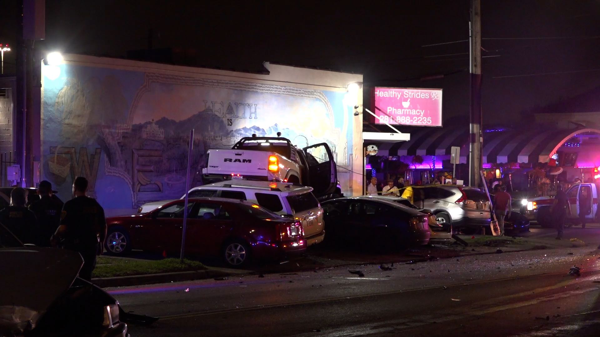 Speeding truck driver lands on top of four cars in Houston's 3rd Ward ...